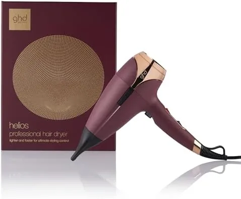 ghd Helios - Secador de Pelo Profesional, Ligero, Secado Rápido, Máximo Control del Peinado - Para Todo Tipo de Cabello - (Enchufe Europeo)