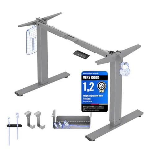 FLEXISPOT Escritorio Elevable Eléctrico, Mesa Elevable, Altura Ajustable