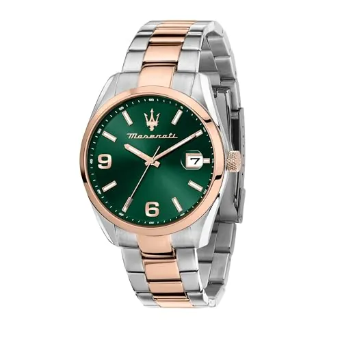 Maserati Reloj de Hombre Limited Edition, Hora, Fecha, Analógico, Correa de Acero, Colección Atracción - R8853151020
