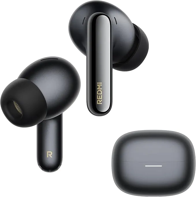 XIAOMI Redmi Buds 8 Pro, True Wireless Bluetooth, cancelación Activa de Ruido de hasta 55 dB, Triple Driver, Sonido Hi-Res Hi-Fi, Dolby Audio, hasta 33h de autonomía, Bluetooth 5.4, IP54, Negro
