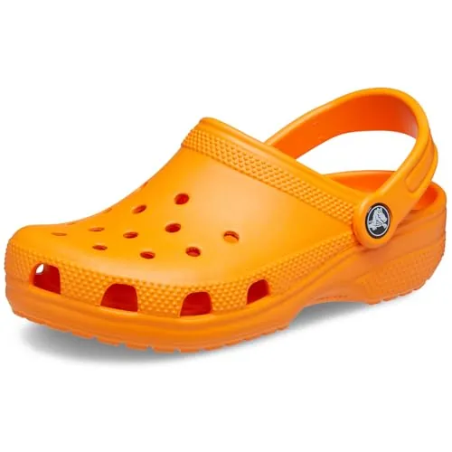 Crocs Classic Clog K Zuecos Unisex niños, Orange Zing, 33/34 EU