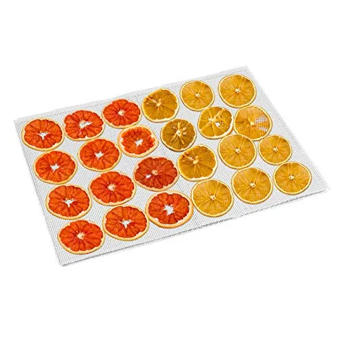 Kwasyo Reutilizable Tapete de Silicona para Deshidratador de Alimentos, Antiadherentes, Apta para el Lavavajillas, Aprox. 38 * 28 cm Estera para Hornear