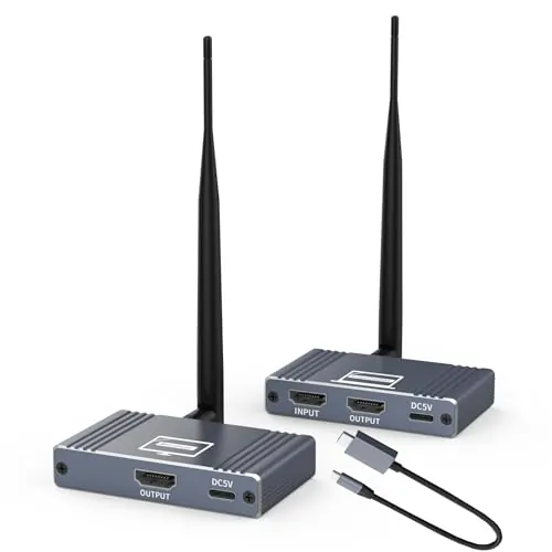 Transmisor y receptor HDMI inalámbrico, extensor USB-C a HDMI 656Ft/200M a 1080p @ 60Hz, para STB, portátil, cámara, PC, Netflix, YouTube, PS4/5 a TV, proyector