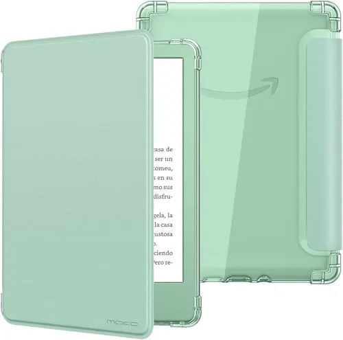 MoKo Funda para Kindle Basic 11.ª Gen 6" (2024/2022), Verde Matcha