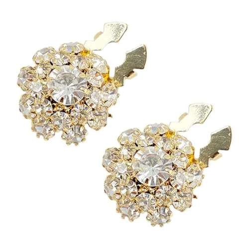 Fundas para botones de camisa, clips de botón para mujer, cubiertas de botones brillantes, accesorios de botón de moda, accesorios de camisa para mujer, botones de manga con diamantes de imitación,