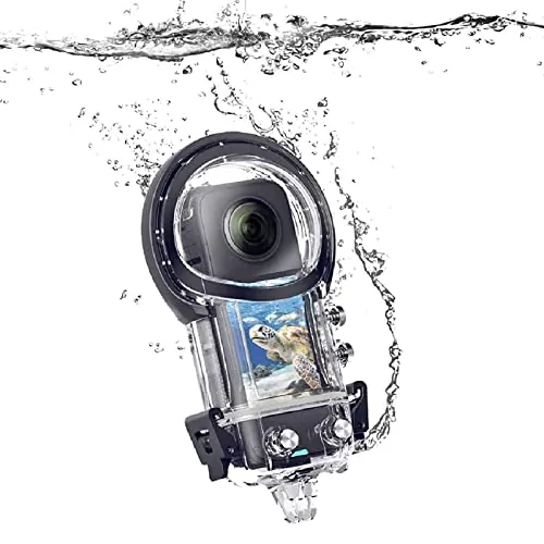 Estuche Impermeable para Insta360 One X3, Carcasa Protectora para Buceo Submarino de 50 M/164 Pies con Accesorios de Soporte, Estuche Impermeable para Cámara de Buceo IPX8