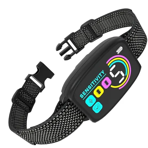 Meloive Collar Antiladridos para Perro,Collar Vibración Recargable