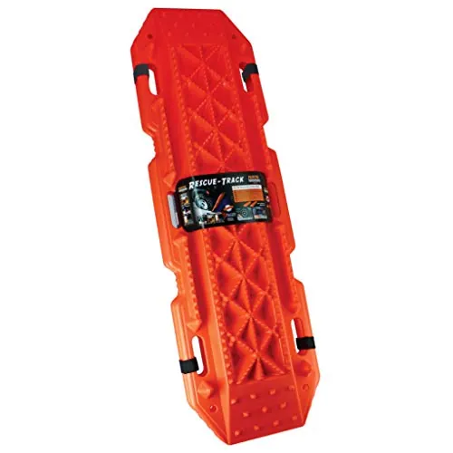 S SUMEX Planchas de Desatasco Rescate 4x4 122cm Juego 2 Unidades Rescate Todoterreno para Arena, Barro y Nieve Tablas Tracción Off Road Alta Resistencia Orange