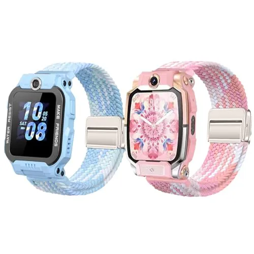 Gittos 2-Piezas Correa Compatible con imoo Watch Phone Z7/Z6/Z1 Niños Sport Pulsera para Chica Chico