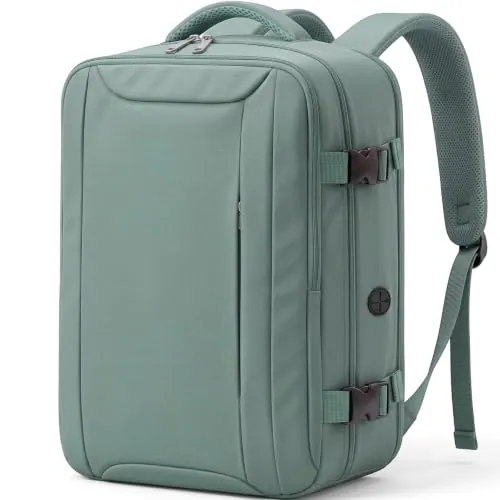 VMIKIV Mochila 40x30x20 para Ryanair 24L | Mochila Viaje Cabina Avion 40x20x25 con Bolsillo Antirrobo para Vueling Wizz Air con Bolsillo Impermeable, Verde