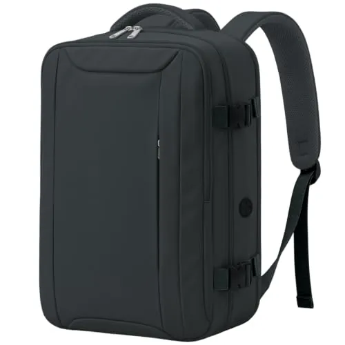 VMIKIV Mochila 40x30x15 para Ryanair 18L | Mochila Viaje Cabina Avion 40x20x25 con Bolsillo Antirrobo para Vueling con Bolsillo Impermeable, Negro