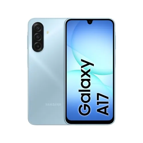 Samsung Galaxy A17 LTE 128GB - Teléfono Móvil con IA, Android, con Pantalla Grande, Cámara 50MP, 4GB RAM, Batería 5000mAh, Azul Claro, Garantía del Fabricante 3 Años + 1 Año Extra (Versión Española)