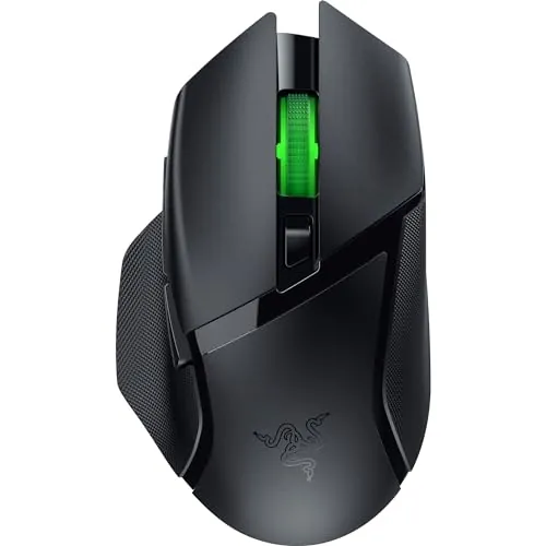 Razer Basilisk V3 X HyperSpeed - Mouse da gioco Wireless personalizzabile (Forma ergonomica con 9 controlli personalizzabili, HyperSpeed Wireless, Bluetooth, Sensore Ottico avanzato 5G 18K) Nero