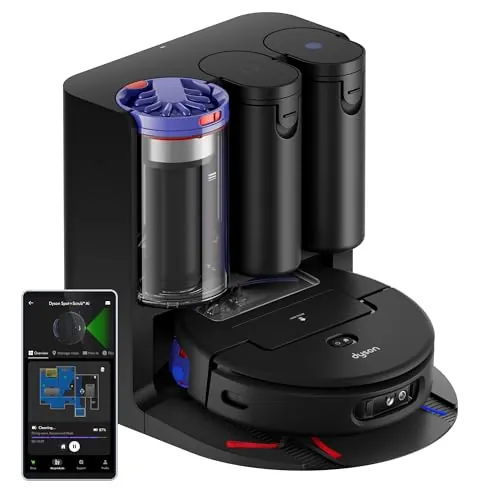 Dyson Spot+Scrub™ AI Robot Aspirador y Fregona, Luz Verde Detecta Manchas