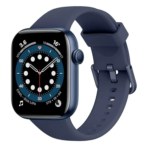 Reloj Inteligente Mujer Hombre, 1.85" Smartwatch con Llamadas Bluetooth, 140+ Modos Deportivos Smart Watch con SpO2/Pulsómetro/Monitor de Sueño/Podómetro, Impermeable IP68 Smart Watch Para Android iOS