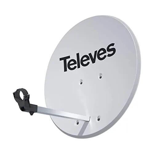 TELEVES 52020 Antena Parabólica Offset con Disco Aluminio, Blanco
