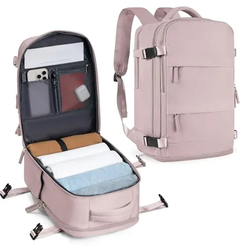 SZLX Mochila Equipaje de Mano 40x30x20 Ryanair Vueling Wizzair Easyjet Mochila Viaje Cabina Avion 40x20x25 Ryanair Mujer Mochila de transporte Impermeable para Computadora Portátil