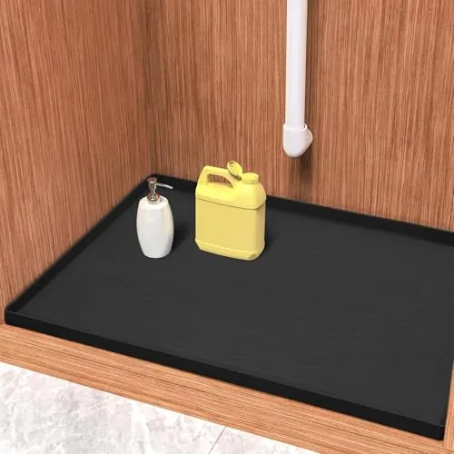 URMONA Alfombrilla Fregadero 55 x 86 cm, Protector Impermeable de Silicona