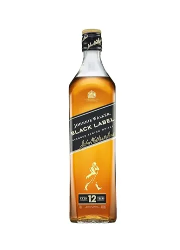 Johnnie Walker Black label, Whisky escocés blended 12 años, 700 ml
