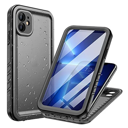 Cozycase Top Funda 360 Antigolpes Impermeable para iPhone 11, Negro