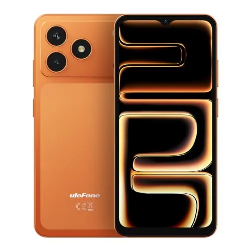 Ulefone Armor Note 23 Telefono Movil Baratos Buenos Android 16, 20GB+32GB/2TB, 6.56" HD+ 90Hz Móvil, 4G Telefono Moviles Triplo Slot per Schede, 3.5mm/Face ID/5000mAh,3 Años de Garantía, Naranja