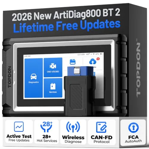TOPDON obd2 Diagnosis Bidireccional AD800BT 2, Actualizaciones gratuitas
