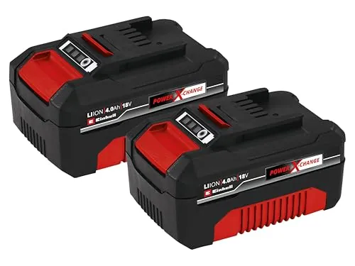 Einhell Batería, Rojo, Negro, 2 x 4,0 Ah Akku / 900 W