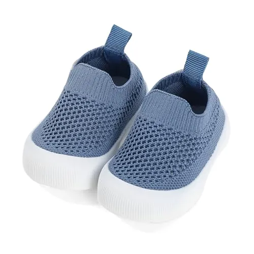 Cheerful Mario 0-3 Años Zapatos Bebe Primeros Pasos Zapatillas Bebe Niño Niña Suave Transpirable y Cómodo Azul 12-18 Meses