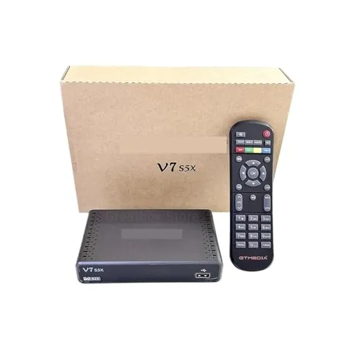 Receptor de satélite HD V7 S5X DVB-S/S2/S2X Full 1080P PVR Compatible con USB WiFi 4G/3G V7S5X
