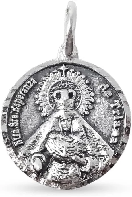 Esperanza de Triana Medalla en Plata de Ley 925m maciza de 15mm.
