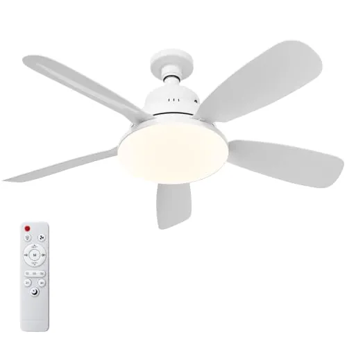 joyshie Ventilador Techo E27 LED, Fácil Instalación, Diseño Compacto
