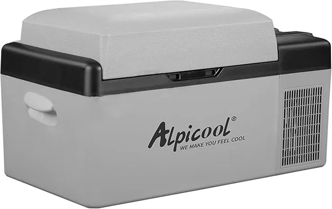 Alpicool EC20 20L Eléctrica Nevera de Coche portátil Frigoríficos mini Refrigerador de Coche 12/24V CC congelador del automóvil para Hogar Aire Libre Camping, Viajes(Pila no incluida)