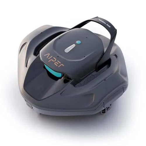 AIPER Seagull 800B Robot Piscina Sin Cable, Limpiafondos Piscina Automático con Succión Potente, 90 min Autonomía, Auto-Parking Inteligente, Indicador LED, hasta 80 m²