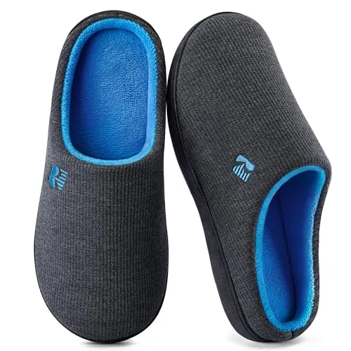RockDove Zapatilla de dos tonos y espuma viscoelástica para Hombre, 44/45 EU, Gris oscuro y azul
