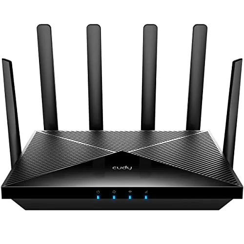 Cudy P5 5G NR Indoor SA NSA WiFi 6 Router, AX3000 Dual SIM 5G Cellular Router, Qualcomm IPQ5018, SDX62 Module, 4 x 4 MIMO, Antenas Desmontables, VPN, Zerotier, Cloudflare