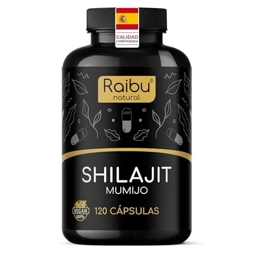 Shilajit Puro del Himalaya Original - 120 Cápsulas de Shilajit (Mumijo) - Alta Dosis y Biodisponibilidad - 1300mg por Dosis Diaria