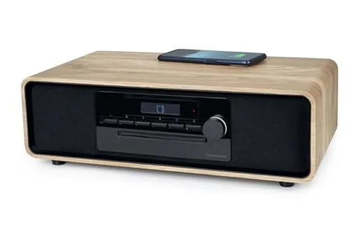 Microsistema Bluetooth - THOMSON - Nero - Radio FM/CD/MP3/USB/Induzione, 60W, Equalizzatore, Telecomando, Alimentatore. 230 V