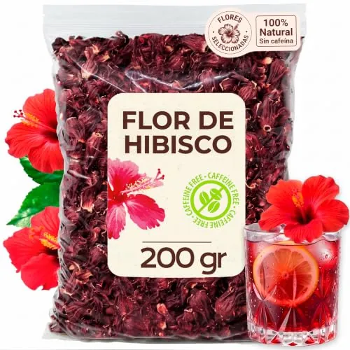 Infusión de Flor de Jamaica 200g - Te de Hibisco en Flores Enteras