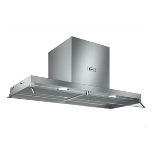 Balay – Campana Extractora Decorativa Integrable, 90 cm, Inox, 3BD896MX | 3 potencias de extracción, Instalación en Salida de Humos o Recirculación, Iluminación LED, Visera de Cristal protectora.