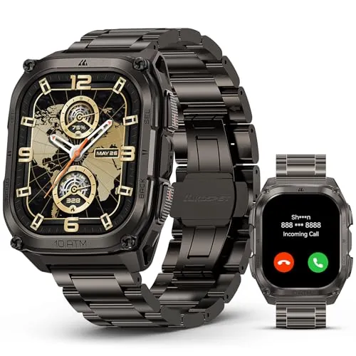 KOSPET Tank M4 Special Edition Smartwatch Hombre, Reloj Inteligente Hombre con Pantalla AMOLED 1.96", GPS con Mapas Offline, 10ATM para Buceo, 50 Días de Batería, Llamadas Bluetooth para Android iOS