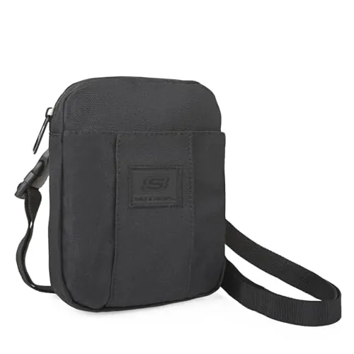 Skechers - Bolso Hombre elegante y funcional Bolsitos Para Hombre resistentes y modernos con estilo casual, ideales para el día a día, Negro