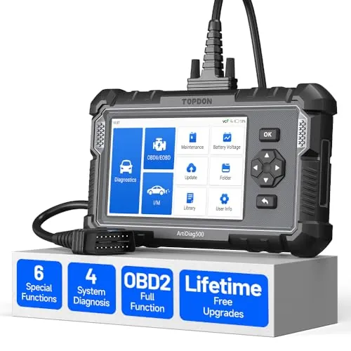TOPDON AD500 Obd2 Diagnosis Scanner, 4 Sistema Maquina Diagnosis Coche