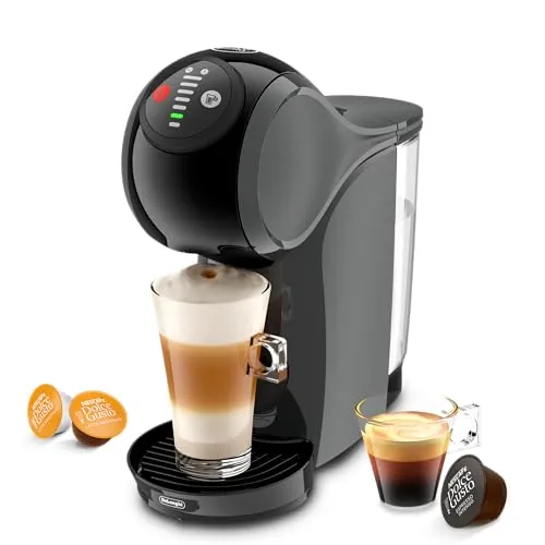 De'Longhi Dolce Gusto Genio S EDG226.A, Máquina de Café en Cápsulas, Diseño Compacto, Tamaño de Bebida Ajustable, Depósito de Agua Extraíble de 0,8L, 1600 W, Gris