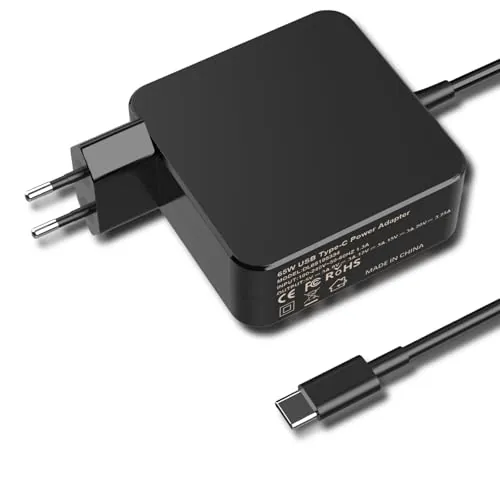 65W 45W Cargador Portatil USB C para ASUS ZenBook, Lenovo ThinkPad IdeaPad | Compatible con Huawei MateBook, Macbook, Samsung Galaxy Book, Xiaomi Air, HP, DELL, Acer, Tipo C Ordenador Adaptador