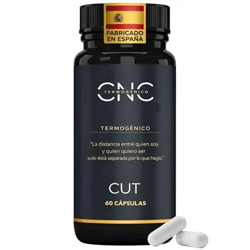 CUT - Quemagrasas potente para adelgazar rapido y efectivo mujer y hombre, pastillas para adelgazar muy rapido 60 cápsulas con L-Carnitina Carnipure y Garcinia,. Quema grasas adelgazante mujer.
