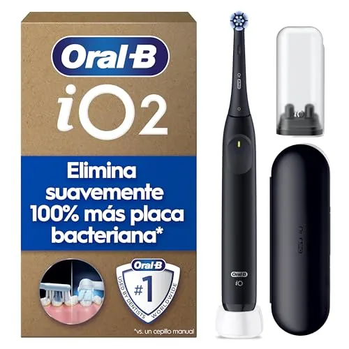 Oral-B iO 2 Cepillo de Dientes Eléctrico con 1 Cabezal, Negro Noche