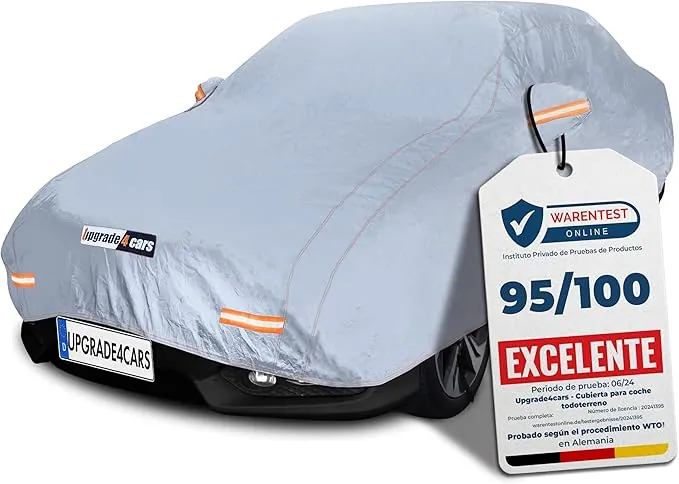 Upgrade4cars Funda Coche Exterior Impermeable Universal | Lona para Tapar para Verano & Invierno | SUV - L (483 * 196 * 145 cm)