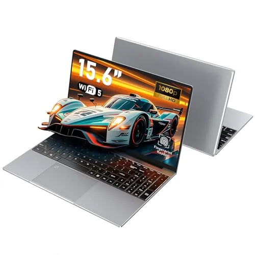 2026 Gaming Ordenador Portátil R7 5700U hasta 4,3 GHz Laptop 15,6 Pulgadas RAM 16 GB SSD 1 TB Teclado Retroiluminado Win11 Notebook, 6000 mAh, WiFi 5, HDMI, USB 3.0, BT 5.0, Huellas Digitales
