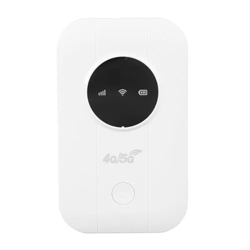 VELATEMOR Wifi de Enrutador Portátil con Ranura de Tarjeta SIM, Wifi de Viaje 300Mbps 4G 5G Hotspot Móvil Conecte hasta 10 Dispositivos para Viajes de Negocios de Juegos