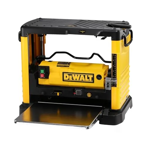 DEWALT Cepilladora de espesor portátil de 317 mm, 1800W, DW733-QS | Cepilladora de espesor portátil de 1800W con capacidad hasta 315 mm, bloqueo de cabezal y diseño de 4 columnas.